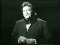 Johnny Cash sings "I Saw A Man"