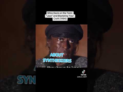Legendary musician Miles Davis shares his thoughts on the term “Jazz” and why