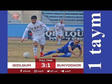 O'zbekiston 🏆 Coca Cola kubogi. 1/8 final QIZILQUM — BUNYODKOR 3:1   1-TAYM