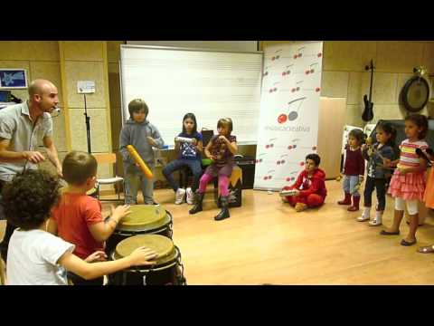Taller de percusión gratuito para niños en el Festival Malakids!