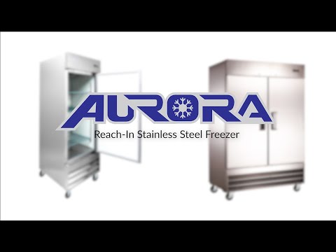 Video thumbnail for Aurora 29″ Reach-In Freezer, 1 Door, Stainless Steel, 21 cu.ft. (583 L) Capacity – 110V, 456W