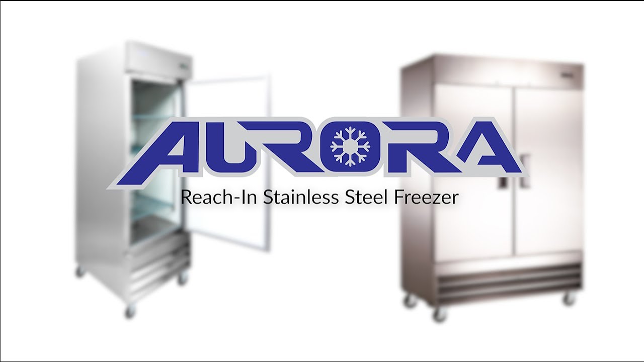 Video thumbnail for Aurora 54″ Two (2) Door Reach-in Freezer, 41 cu.ft. (1169 L), Stainless Steel