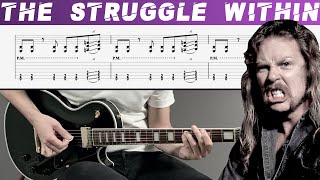 METALLICA - THE STRUGGLE WITHIN (Guitar cover with TAB | Lesson)