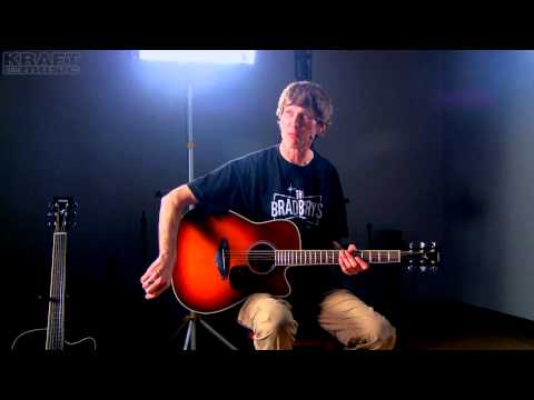 Kraft Music - Yamaha FGX720SCA Acoustic Electric Guitar Demo with Jake Blake