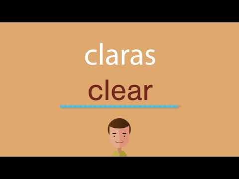 Cómo se dice claras en inglés
