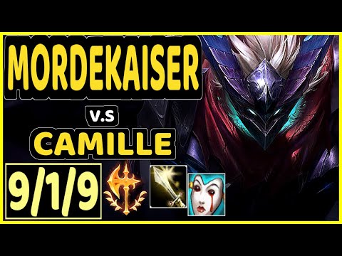 BIOPANTHER (MORDEKAISER) vs CAMILLE - 9/1/9 KDA TOP GAMEPLAY - OC Ranked GRANDMASTER