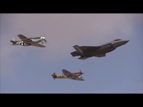 USAF Heritage Flight - RIAT 2018