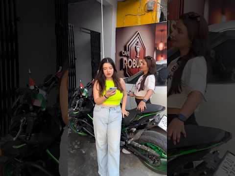 Kawasaki z900 prank on biker girls shorts #shorts