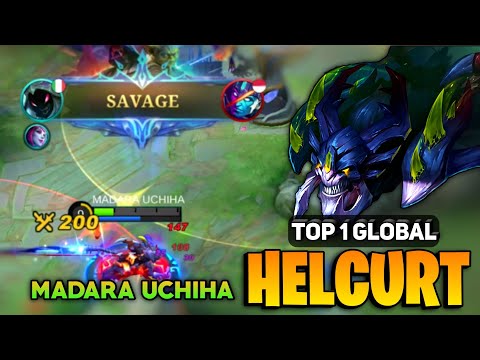 BLOODY SAVAGE! Helcurt King  [ Top 1 Global Helcurt Best Build ] MADARA UCHIHA - Mobile Legends