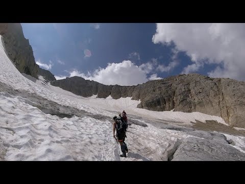 Marmolada escursione Punta Penia crepacci ghiacciaio GoPro