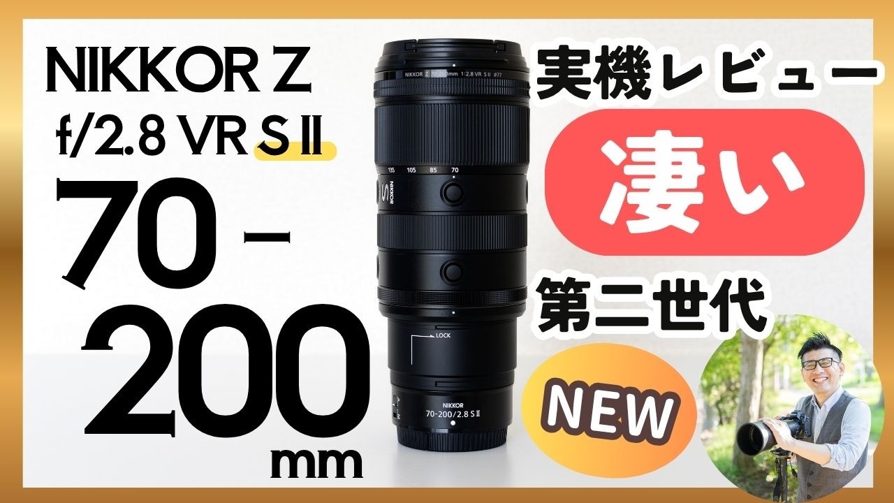 NIKKOR Z 70-200mm f/2.8 VR S II 【大人気の大三元ズームレンズ】 レビュー！ 作例・AF検証・印象を解説。