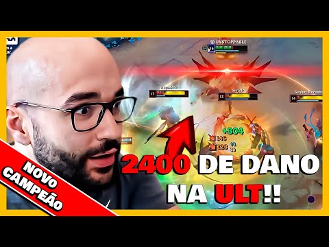 DESCOBRI A BUILD MAIS OP DO NOVO CAMPEÃO ZAHEEN!