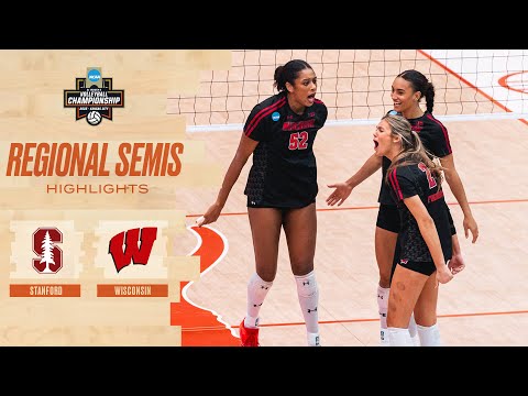 Wisconsin vs. Stanford: 2025 NCAA volleyball regional semifinal highlights