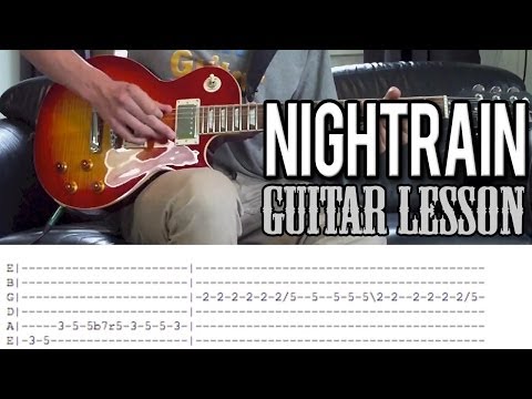 Guns N'Roses - Nightrain FULL Guitar Lesson (With Tabs)