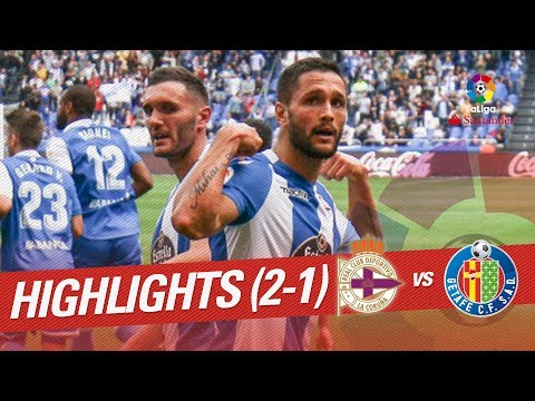 Resumen de RC Deportivo vs Getafe CF (2-1)