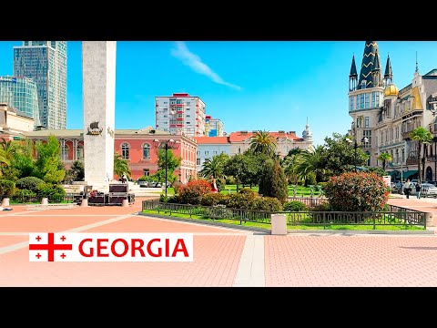 BATUMI, GEORGIA. Exciting Stroll from the Old Town to the Transport Railway Station.