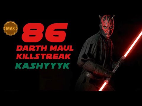 battlefront 2- MAX level 1,000 darth maul 86 killstreak/gameplay