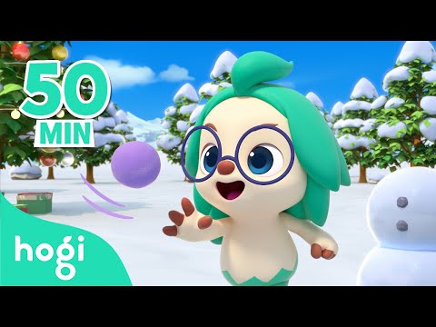 Snowball Fight + More | Colors Songs for Kids | Christmas Pinkfong & Hogi