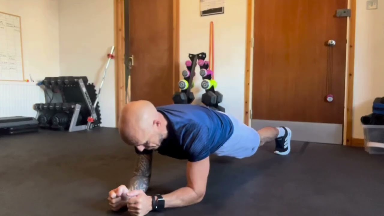 Plank HIIT Workout - forearm plank exercise