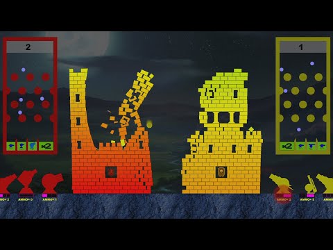 Castle Destruction Marble Race in Algodoo ☆ The War Day #211-213