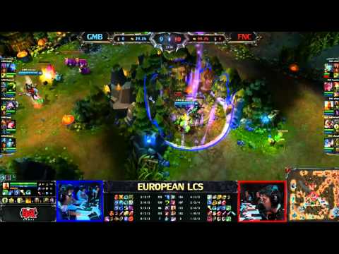 Gambit Gaming vs Fnatic LCS 2013 EU Spring W4D3 FULL GAME