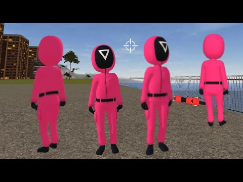 Squid Stickman Rope Hero Vegas City Gangster Crime Simulator #2 Android Gameplay By Games Zone