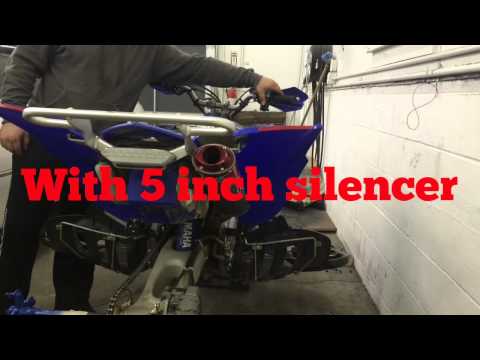 Big gun exhaust with/without silencer comparison