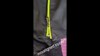 How to repair a misaligned zipper tutorial