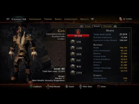 Neverwinter Defense Stat Bug
