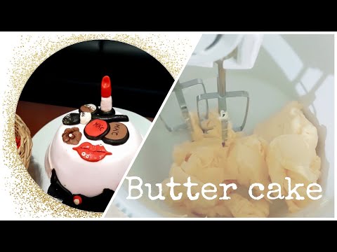 super soft butter cake | decorating with fondant