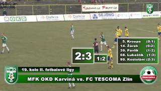 preview picture of video 'Sezóna 2009/2010 19. kolo - MFK OKD Karviná vs. FC Tescoma Zlín 2:3'