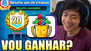 O DESAFIO DAS 20 VITÓRIAS ESTÁ VOLTANDO!! CLASH ROYALE
