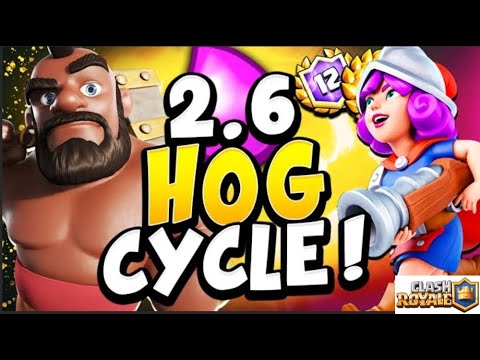 2.6 Hog Cycle Deck Domination in Ladder with level 10-11 cards I CLASH ROYAL