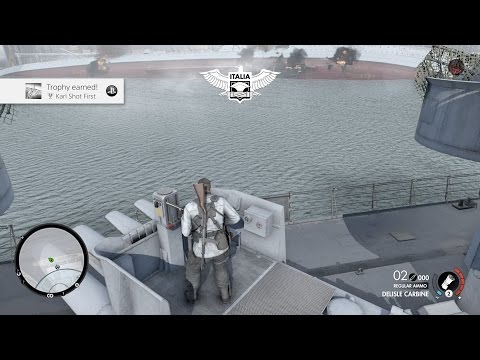 Sniper Elite 4 Deathstorm 1 : Inception DLC "Carl Shot First" Trophy