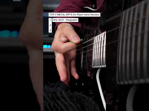 3 Key Metal Riffs to Improve Your Right Hand Technique! 🎸 #metal