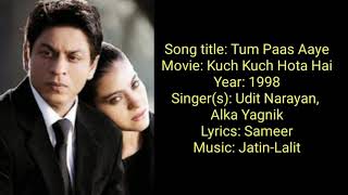 Download lagu तुम पास आये Tum Paas Aaye Hindi Lyrics – Kuch Kuch Hota Hai mp3 Download lagu तुम पास आये Tum Paas Aaye Hindi Lyrics – Kuch Kuch Hota Hai mp3