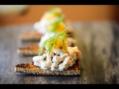 Toast Skagen with Big Swede BBQ