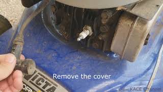 How to change replace spark plug of Victa Lawn Mower