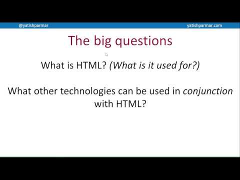 HTML intro - A Level Computer Science