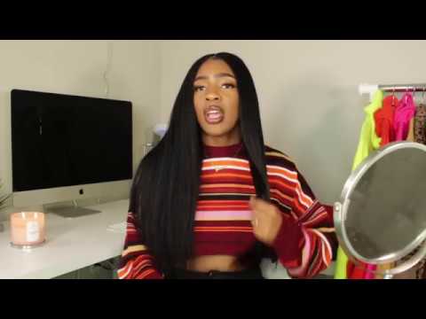 24inch color1 Brazilian hair kinky straight lace front wig