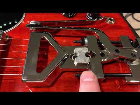 MojoAxe VibroStop Locking Kit for Gibson '61 Reissue SG Sideways Vibrola - Fits USA and Custom Shop image 6