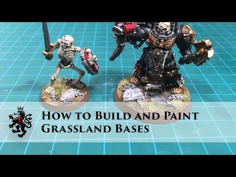 How to Base Miniatures - Building and Painting Grassland Bases