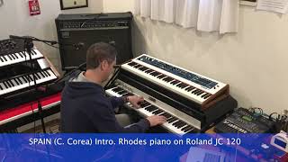 Spain Intro - Fender Rhodes - Roland JC 120