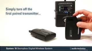Video thumbnail for Audio-Technica System 10 Stompbox Digital Wireless System by Audio-Technica EMEA