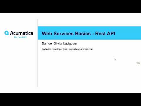 Developer Webinar Series: Web Services Basics - Rest API
