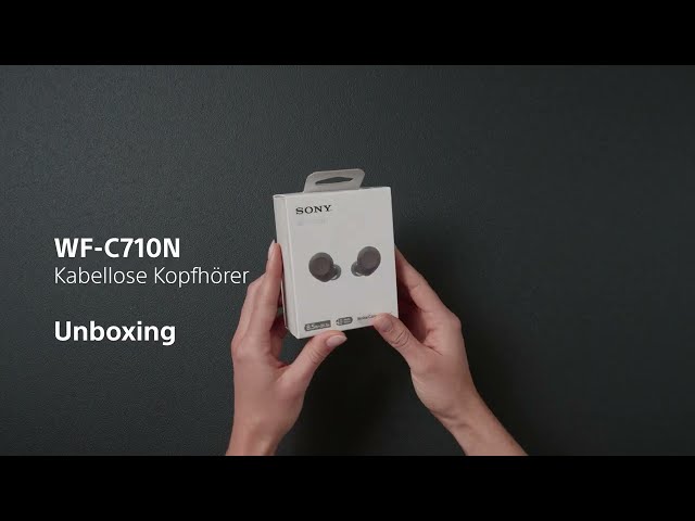Video Teaser für Auspacken + Koppeln: Sony WF-C710N Truly Wireless Noise Cancelling Earbuds