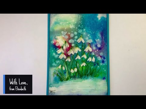 The Snowdrops by Elisabeth Schwabe - A Lavinia Stamps Tutorial