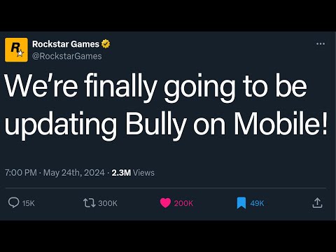 Bully Anniversary Edition Is Getting FINALLY Getting Fixed!