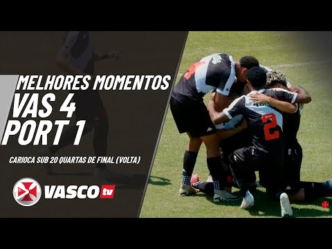MELHORES MOMENTOS | VASCO 4 x 1 PORTUGUESA | CARIOCA SUB20 - QUARTAS DE FINAL (VOLTA)