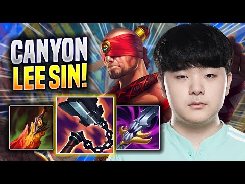 CANYON IS SO CRAZY WITH LEE SIN! - DK Canyon Plays Lee Sin JUNGLE vs Jarvan! | Season 2022